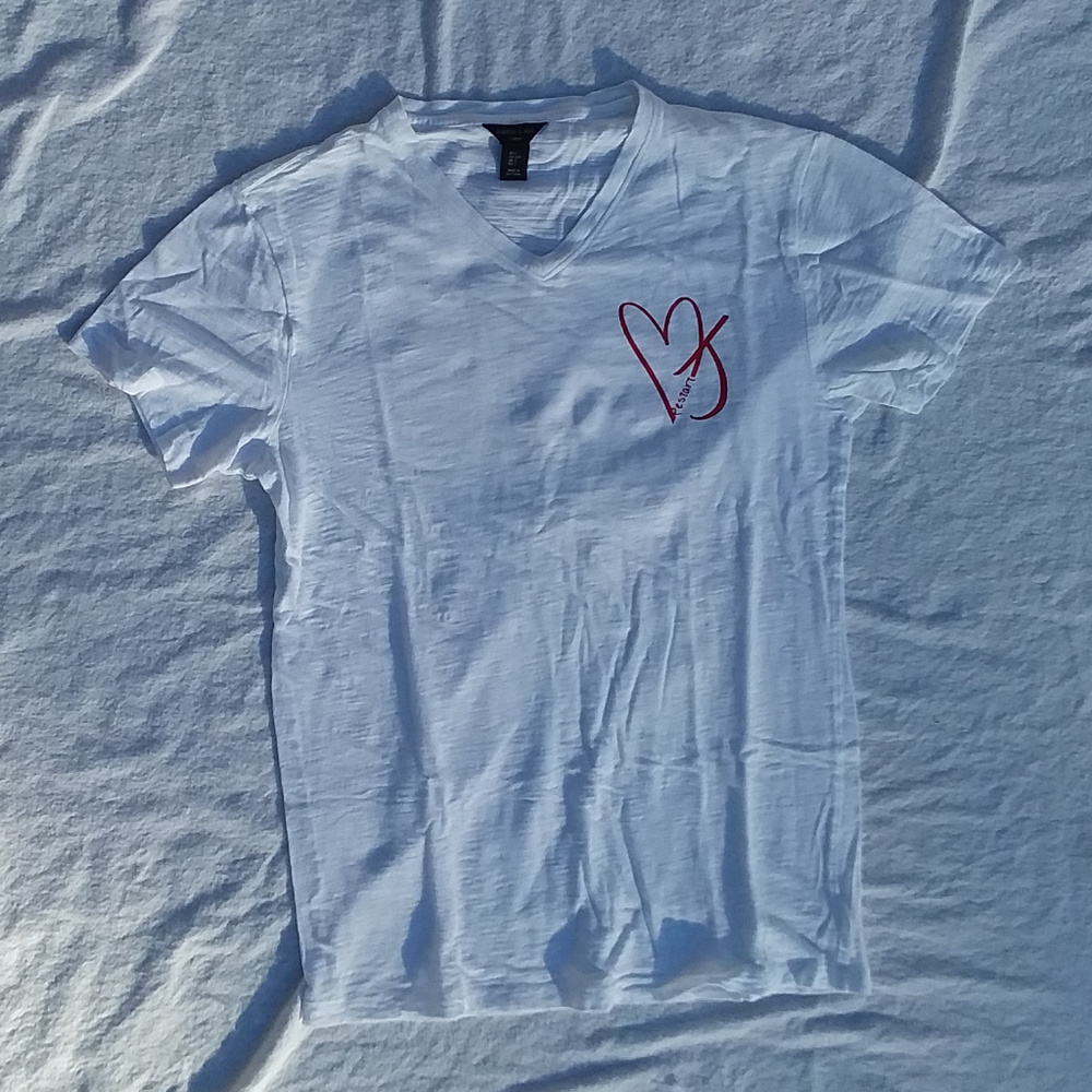 white PORTER & ASH short sleeve top